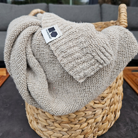 Hemp and cotton blanket 130×180 cm
