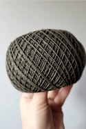 Hemp-cotton cordon (khaki) - 100 g
