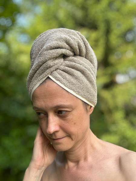 Natural Hemp-Cotton Towel, 30x50 cm