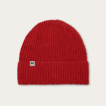 Hemp-cotton beanie with a small logo (redhead)