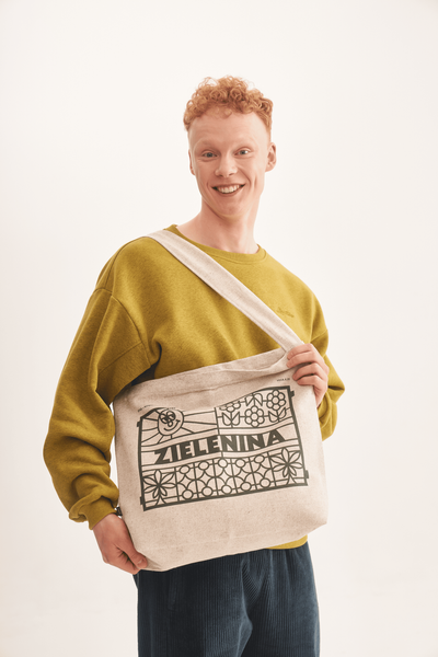 Cotton-hemp bag "ZIELENINA" - KOMBINAT x PTNS