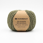 Polish Hemp yarn forest green 100 g