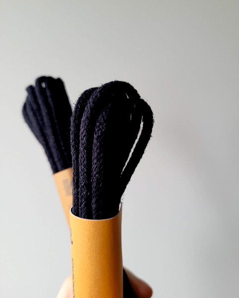 Hemp-cotton shoelaces