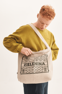Cotton-hemp bag "ZIELENINA" - KOMBINAT x PTNS