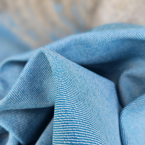 Cotton-hemp fabric PETROL – TWILL weave (3 m)