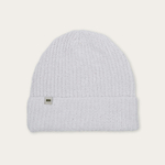 Hemp-cotton beanie with a small logo (white)