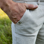 Men's classic cotton and hemp pants