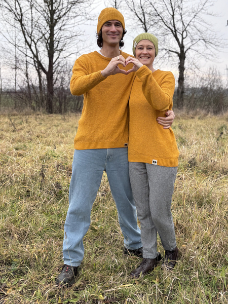 Jeansy konopno-bawełniane męskie - jasnoniebieskie