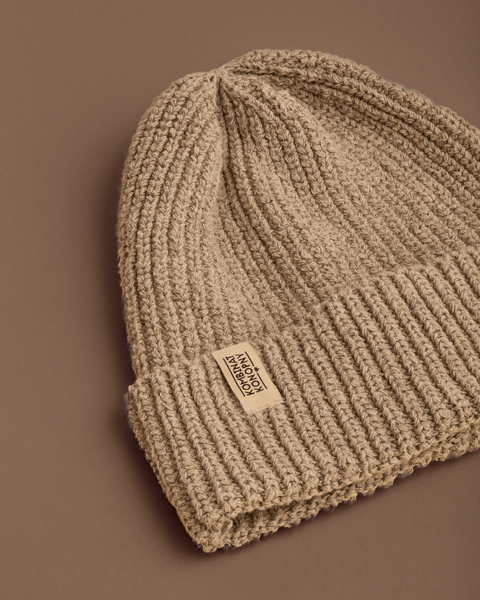 Hemp-cotton beanie (natural)