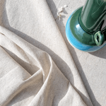 NATURAL cotton-hemp fabric - PLAIN weave