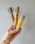 Hemp-cotton shoelaces (natural)