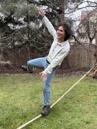 Jeansy konopno-bawełniane męskie - czarne