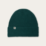 Hemp-cotton beanie with a small logo (emerald green)