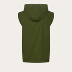 Hooded vest - green