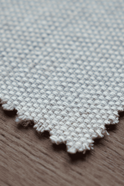 Samples of cotton and hemp fabrics