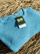 Hemp-cotton sweater - blue