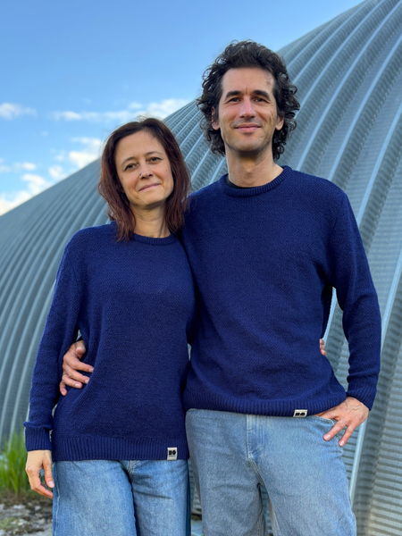 Sweter Polskie Konopie Ciemnogranatowy