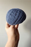 Hemp-cotton cordon (grayish blue) - 50 g