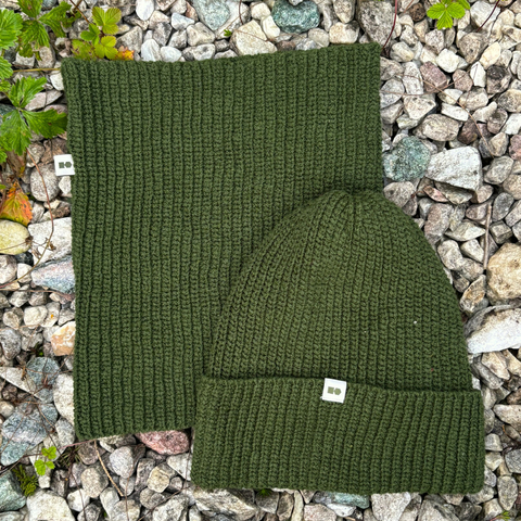 Neck warmer Polish Hemp - olive green