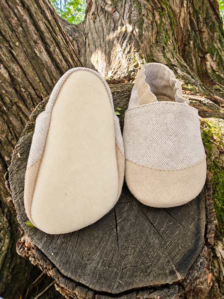 Children's Slippers Polish Hemp Barefoot Natural 