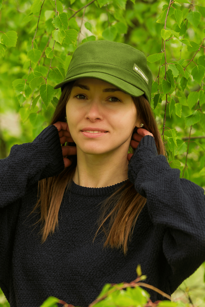 Cotton-hemp patrol cap (green)