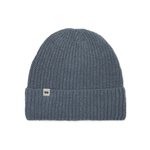 Hemp-cotton beanie with a small logo (gray)
