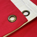 Cotton-hemp Polish flag on the mast