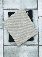 Hemp and cotton winter neck warmer - black