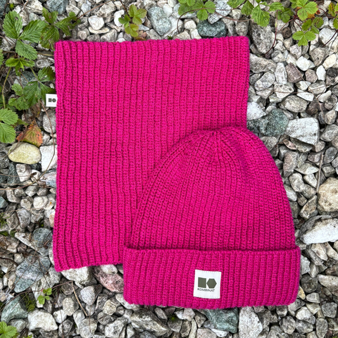 Neck warmer Polish Hemp - fuchsia