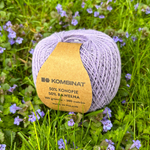 Włóczka konopno-bawełniana 100 g kolor liliowy