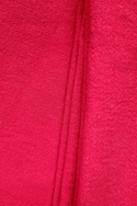 RED cotton-hemp fabric - FLAT weave (1 m)