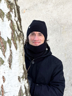 Hemp and cotton winter neck warmer - black