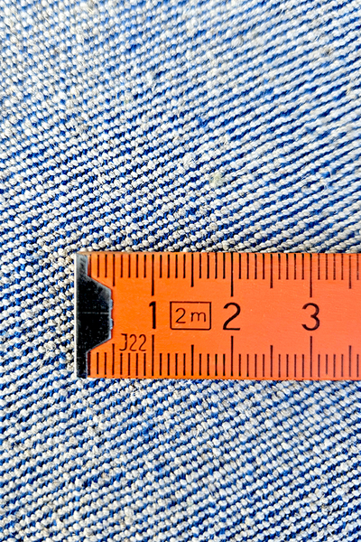 navy hemp-cotton fabric 50/50 - twill weave jeans (3 m)