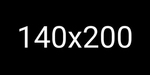 200 x 140 cm