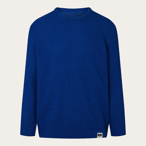 Hemp-cotton sweater - Navy