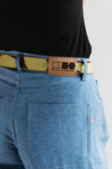 Baggy hemp denim pants