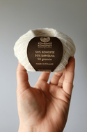 Kordonek konopno-bawełniany (biały) - 50 g